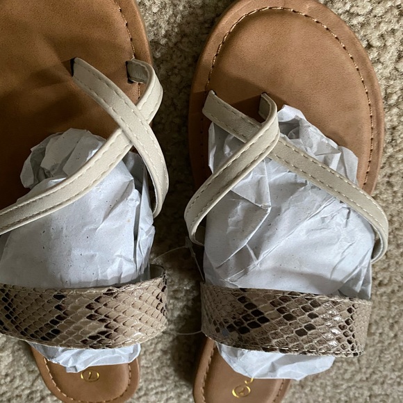 Snake skin sandals sz7 - Picture 3 of 3